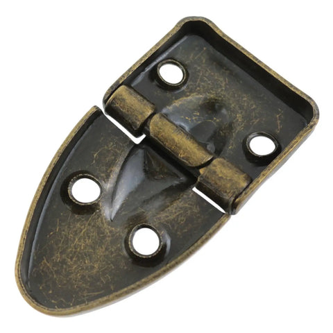 Close-up of Retro Iron Suitcase Hinges 4 Pack With Installation Screws For Cabinets Drawers Storage Boxes Gift Boxes Jewelry Boxes Built To Last