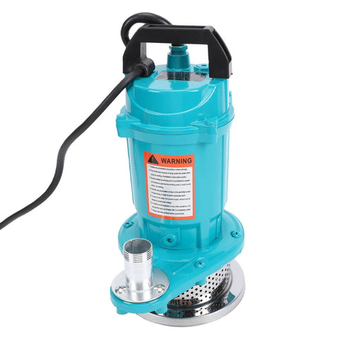 Tough As Nails Half Horsepower Submersible Water Pump With Heavy Gauge Stainless Steel Build, 3450 RPM motor and US plug cord.