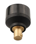 Close-up of TIG Welding Torch Cable Adapter 10-25 To 35-50 Connector, brass and black design for WP-17V WP-26V.