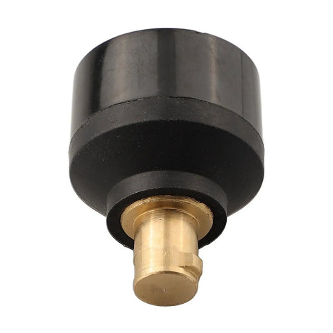 Close-up of TIG Welding Torch Cable Adapter 10-25 To 35-50 Connector, brass and black design for WP-17V WP-26V.