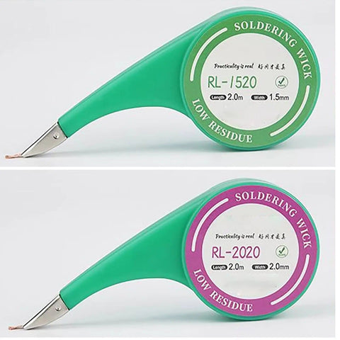 High Speed Heat Conducting Soldering Wicks For PCB Repair 1.5mm 2mm Absorb Excess Solder Quickly With Safe Anti Scald Feature