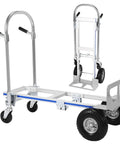Heavy Duty 2 In 1 Collapsible Cart With Smooth Rolling Wheels A Hella Tough Folding Dolly 800 Lbs Capacity for moving and storage.
