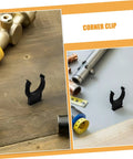 No Drama Hidden Toe Kick Clips For Kitchen Cabinets And Furniture Legs 50 Piece Heavy Duty Plastic Baseboard Fasteners Quick Setup from various angles.