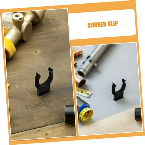 No Drama Hidden Toe Kick Clips For Kitchen Cabinets And Furniture Legs 50 Piece Heavy Duty Plastic Baseboard Fasteners Quick Setup from various angles.