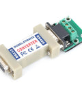 RS232 To RS485 Converter Adapter Dead Simple Serial Bridge For Industrial Automation with DB9 connector and terminal block.