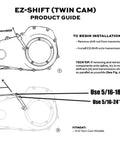 Shift Linkage Kit With EZ Shift Neutral Gear Assist For Harley Touring Dyna Softail Twin Cam Bikes Bolt On Upgrade For Smoother Shifts Easy Install Improves Neutral Hold And Leverage For A Smoother Ride. installation diagram for Harley Twin Cam shift linkage