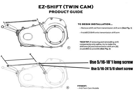 Shift Linkage Kit With EZ Shift Neutral Gear Assist For Harley Touring Dyna Softail Twin Cam Bikes Bolt On Upgrade For Smoother Shifts Easy Install Improves Neutral Hold And Leverage For A Smoother Ride. installation diagram for Harley Twin Cam shift linkage
