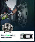 Front Wheel Hub Bearing Assembly For Mazda 3 2014-2018 And Mazda CX-3 2016-2019, 5 Lug, ABS included, installation view
