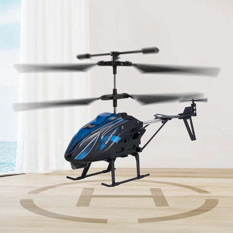 Beginner Friendly RC Helicopter With One Key Takeoff And Landing, 2.4GHz Anti Interference Remote, in flight indoors