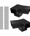 Slanted Roof Pergola Brackets Wall Mount With Steel Hardware For 4x4 Wood Posts 3 Way And Unidirectional Design Beefy And Weather Resistant