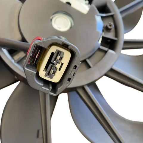 Radiator Cooling Fan Assembly For Ford Focus 2012 To 2018 Heavy Duty with visible electrical connector and fan blades.