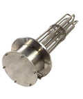Universal Match Plug And Play Stainless Steel Flange Heating Element For Water Or Oil Boiler Immersion 12KW 15KW 18KW, detailed view of heating element.