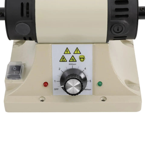 Control panel of Premium Electric Leather Edge Burnishing Machine With 350W Pure Copper Motor and Cast Iron Build for Heavy Duty Polishing.
