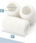 Premium 4 Inch Paint Roller Cover Set 10 Pack Lint Free Durable Foam Core No Hassle Smooth Finish showing 4 inch roller sleeves.