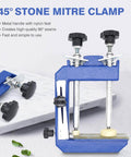 45 Degree Stone Mitre Clamp For Granite And Marble Countertops Pro Grade Countertop Seam Splicing Fixture 32x20cm Max Clamping Height 13cm