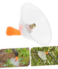 Drift Guard Spray Nozzles With Transparent Windproof Shield 2 Pack for Agricultural Sprayers, showing nozzle in field use