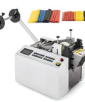 Automatic Heat Shrink Tube Cutting Machine Slick Cable Pipe Trimmer with various colored tubing for clean cuts and fast projects.