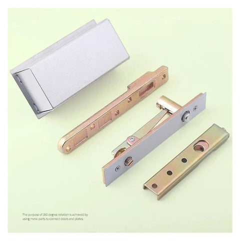 Heavy Duty Concealed Door Pivot Shaft Lets Your Indoor Wood Door Swing Free 360 Degrees Smoothly With Massive 300kg Load Support And Built In Bearings components layout