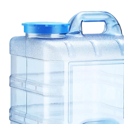 Close-up of the Camping Water Jug With Lid 20L Easy Pour Handle And Wide Mouth Large Opening Portable Water Storage Carrier