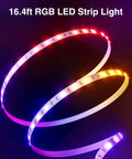 Smart LED Strip Lights 16.4ft RGB With Alexa Voice Control, Gosund App, WiFi 2.4GHz, Music Sync, Dimmable Color Changing TV Backlight
