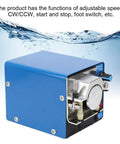 Peristaltic Liquid Pump With Adjustable Speed And Two Way Flow For Lab Dosing And Vacuum Applications Durable Hose Pump With Silicone Tubing Strong Suction And Precise Fluid Transfer blue casing