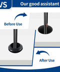 Before and after use of 100 Piece Rubber Grommet Kit With 9 Size Hollow Firewall Hole Plugs For Wires And Cords, in use application illustration.