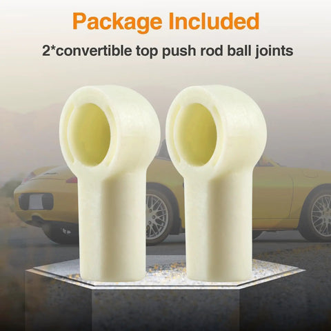 Porsche Boxster Convertible Top Push Rod End Repair Kit Fits 1997 To 2012 986 987 Models Ball Joint Replacement 2-pack