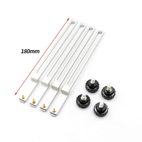Four Piece BGA Jig Fixture Set For Rework Station, Aluminum Alloy PCB Clamp Tools, 180mm Platform Components