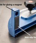 Blade-Lock Table Saw Blade Change Tool for 10 Inch Saws with non-slip feet and magnet hole, rugged cast aluminum housing