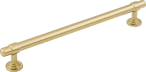 Ellis Collection Cabinet Pull in Honey Bronze Finish, 7-9/16 Inch Center to Center Mounting, shown in front view on white background