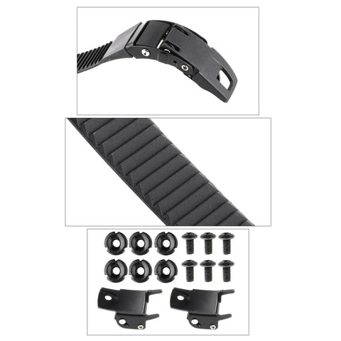 Durable Inline Roller Skate Straps Kit With Screws And Buckle Replacement Repair Accessories For Shoes Easy To Install With Screwdriver Or Drill