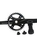 38T Narrow Wide MTB Crankset 170mm Arm 68mm Bottom Bracket 9 Speed 10 Speed 11 Speed Compatible, Alloy 6061 construction
