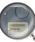 Legit Hydraulic Actuator SKD3250 label showing model number and specifications on metal housing for industrial automation usage.