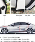 Diagram showing Door Edge Guard For Kia Stinger 2017-2026 - Tool Free Installation, Flexible 8-10mm U-Channel on car parts.
