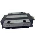 Close-up of SR25 carriage block from SR25TB Linear Rail Kit With Carriage Blocks For CNC Machines And 3D Printers Rock Solid Smooth Sliding Guide Rails For Precise Motion Control Ultra Smooth Low Play For Heavy Duty Use
