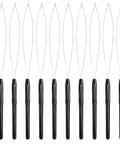 10 Pack Hair Extension Loop Tools And Needle Threaders For Easy Stringing And Styling, Lightweight Plastic Handle, Ideal For Bead Hair Extensions