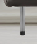 Close-up of rubber foot leveler with iron threaded stud for furniture leg glides. Set Of 4 Adjustable Rubber Foot Levelers With Iron Threaded Studs Anti Slip Furniture Leg Glides For Tables Chairs Beds And More Leveling Feet To Reduce Vibration At Home And Office.