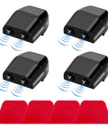 4 Pack Deer Warning Whistles With Waterproof Adhesive Tapes For Cars Trucks And SUVs That Help Keep Deer And Other Wildlife From Crossing Your Path And Prevent Collisions While Boosting Driving Safety Black