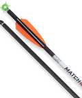 Lighted 20 Inch Carbon Crossbow Arrows Pack Of 3 For Serious Hunting, 400 Grain, 0.004 Inch Straightness, Alpha Blaze Lighted Nock