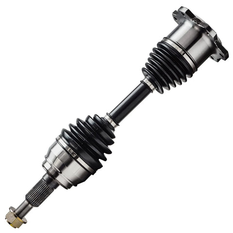 4WD Front CV Axle Shafts Pair For 6 Lug Chevy GMC Trucks Including Silverado Suburban Tahoe Blazer Avalanche K1500 K2500 Pickup Replacement Kit With Direct Fit And Heavy Duty Construction, showing single axle shaft with metal construction and bolt-on design