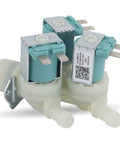 Cold Water Inlet Valve Replacement For Washer 5220FR2075L With 2 Outlets At 45 Degrees Left Fits LG Kenmore Models