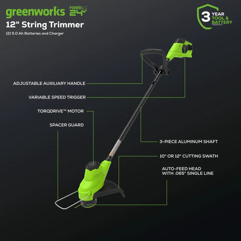 Cordless Yard Tool Bundle With 21 Inch Self Propelled Lawn Mower, 12 Inch Trimmer And Blower, adjustable handle trimmer