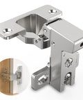 Four Pack Face Frame Inset Cabinet Hinges Offering Buttery Smooth Slow Close Action Alongside Heavy Duty Three Dimensional Sliding Plates.