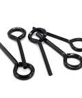 12 Piece Hex Dogging Key Set With Full Loop For Key Ring Built Tough Heavy Duty Annular Allen Wrench in black