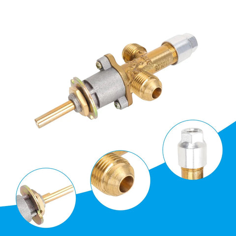 Flame Failure Safety Valve Kit For Gas Fire Pits And Outdoor Fireplaces With Thermocouple And Bakelite Knob Includes Plug And Play