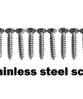 Stainless steel screws for Adjustable Spring Hinge 3 Inch With Stainless Steel Screws Zinc Finish 2 Pack No Mortise Required.