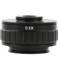 Super Handy Zero Point Five X Reduction C Mount Lens Adapter For Your Trinocular Stereo Microscope With Thirty Eight Millimeter Interface Fits All C Mount Industrial Cameras And Ccd Cmos Microscope Cameras, black 0.5x