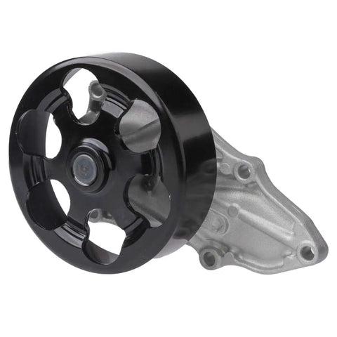 Professional Water Pump Kit With Gasket for 2.4L engine, features black pulley and silver housing, ideal for Acura TSX, Honda Accord.