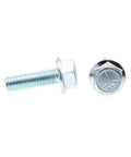 Serrated Flange Hex Bolts 5/16 Inch-18 X 1 Inch Built Tough Zinc Plated Case Hardened 25 Pack Built-In Flange With Serrations No Washer