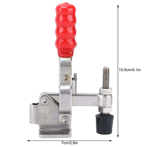 Stainless Steel Toggle Clamp With Ergonomic Plastic Cover Handle For Quick And Easy Metal Plate And Circuit Board Clamping